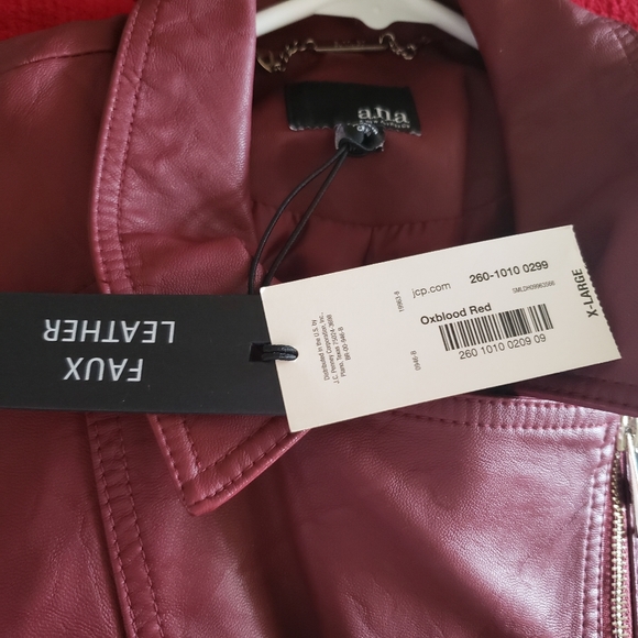 NWT A.N.A vegan LEATHER blazer jacket - Picture 6 of 9